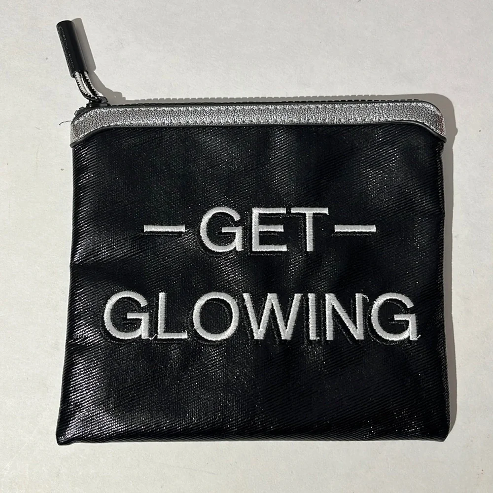 Henry Charles x LimeLife by Alcone Get Glowing cosmetic travel bag zipper pouch